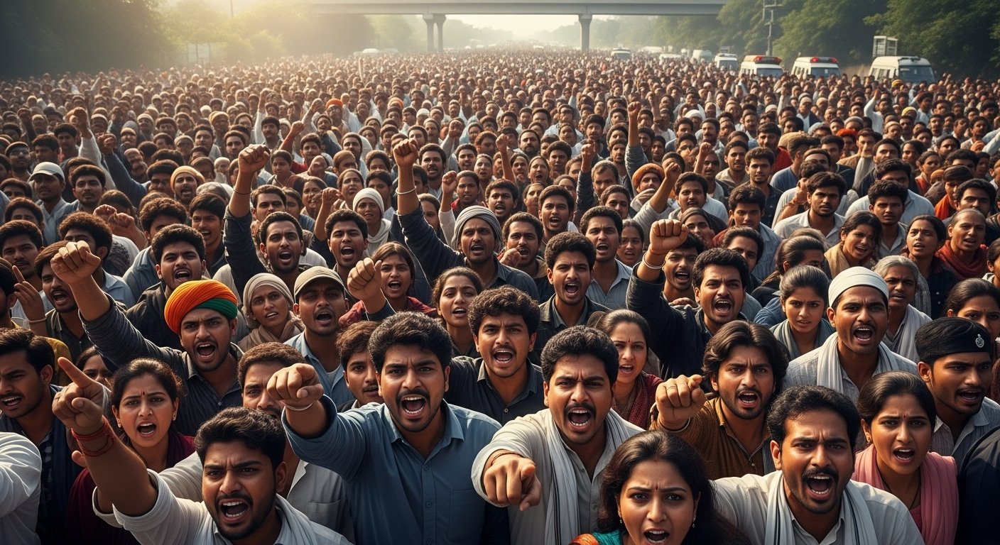 Manisha Murder Case: Massive Crowd on Delhi Highway, Police's 'Suicide' Theory Questioned, Mystery Deepens Over 'Suicide Note'.