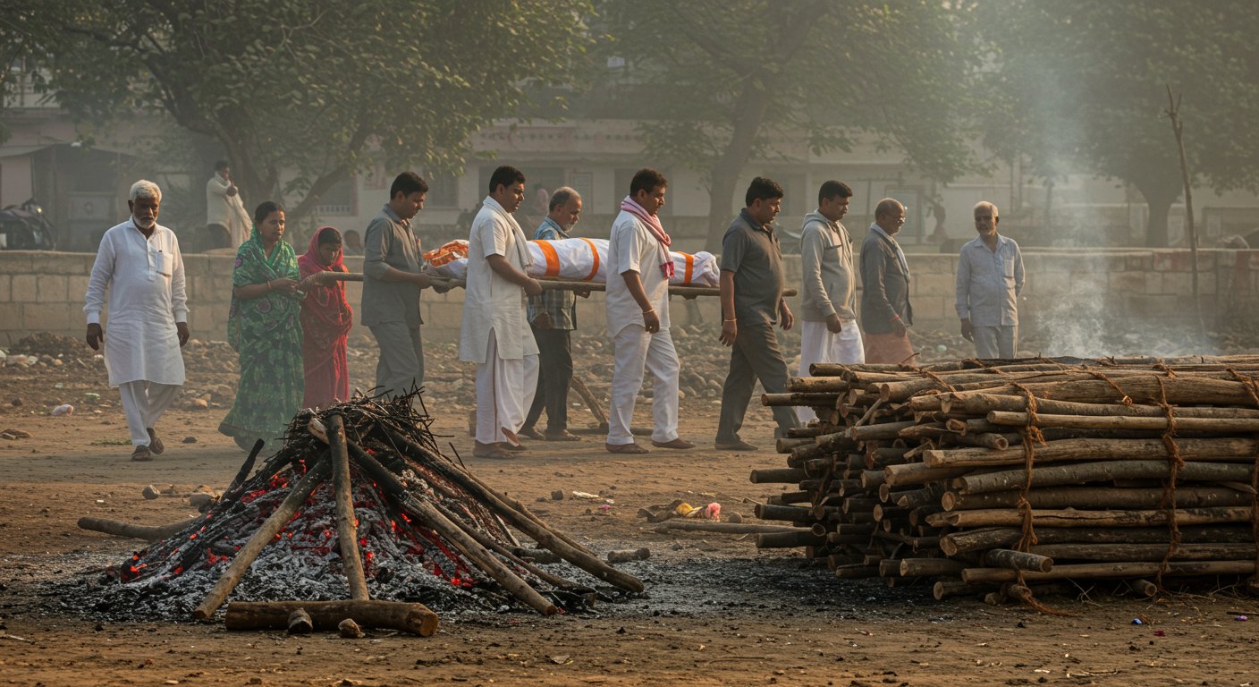 Manisha's last rites shortly: Body being brought from Bhiwani hospital, preparations underway at cremation ground; father also on his way.
