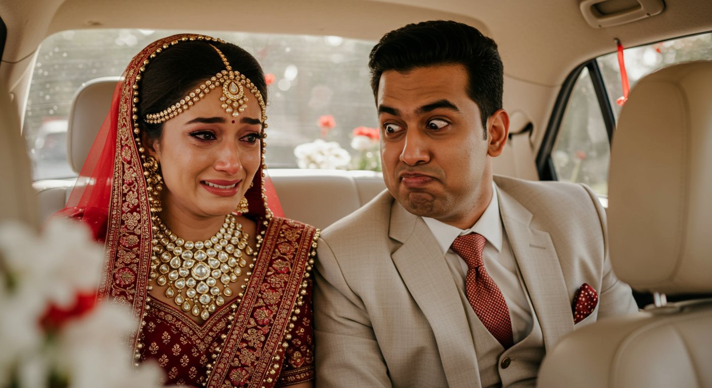Groom Does This in Car to Make Crying Bride Laugh During Farewell; Video Viewers Exclaim 'This is True Love!'
