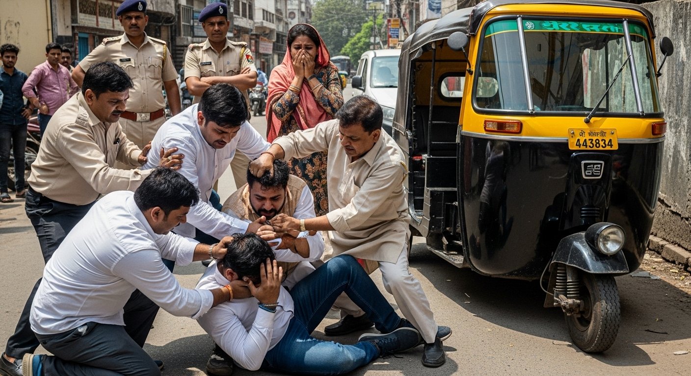 UP: Married man reached to meet lover by auto, caught and thrashed by relatives; Police also accused of misconduct