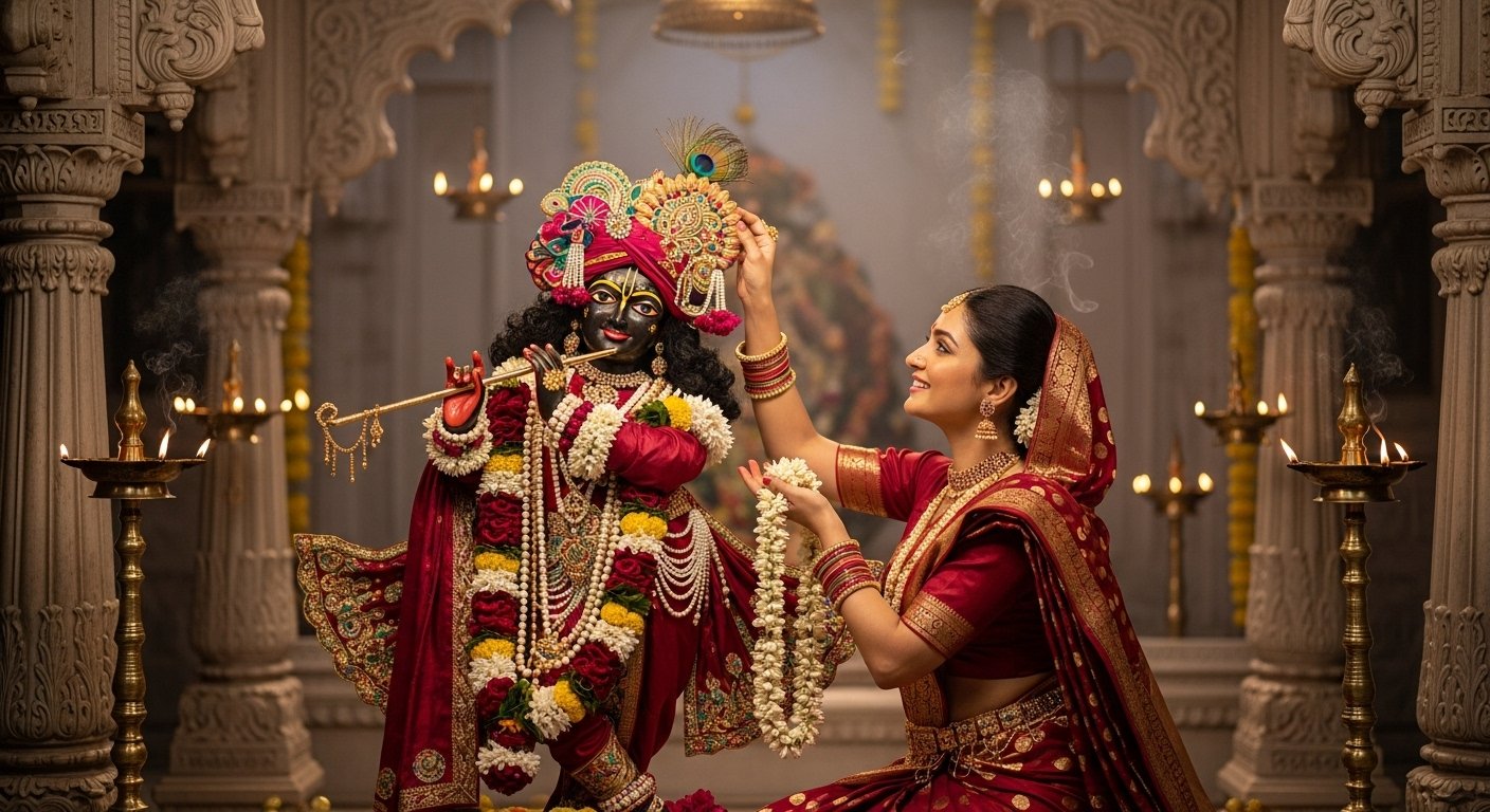 Vibrant Hues of Devotion in Mathura: Indulekha 'Married' Bankebihari in Nandotsav, Becoming the Center of Attraction