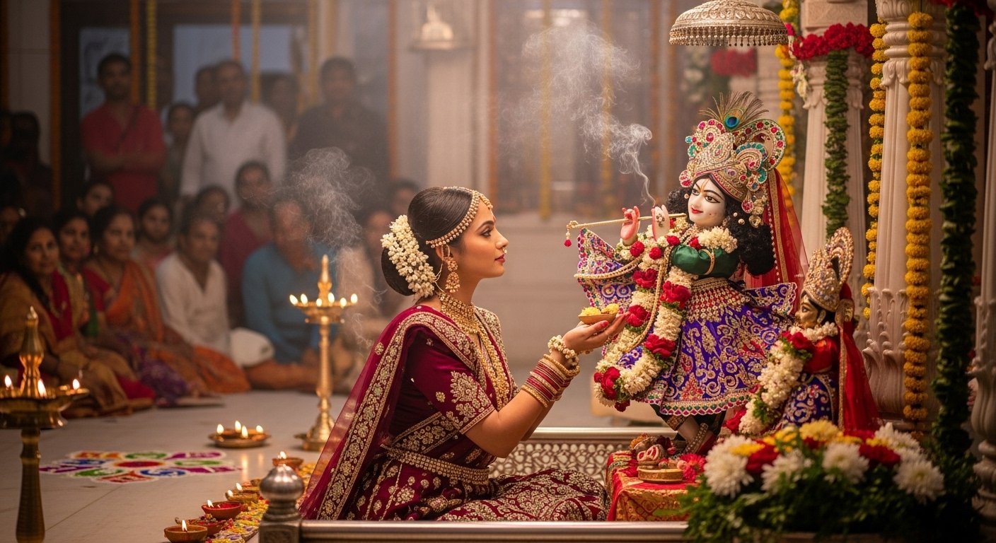 A Unique Display of Devotion in Mathura: Indulekha 'Marries' Lord Banke Bihari at Nandotsav, Becomes Center of Attraction
