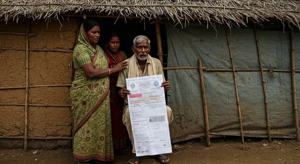 Major Blow to Mau Flood Victims from Electricity Department: Families Living in Huts Handed ₹75,000 Bill