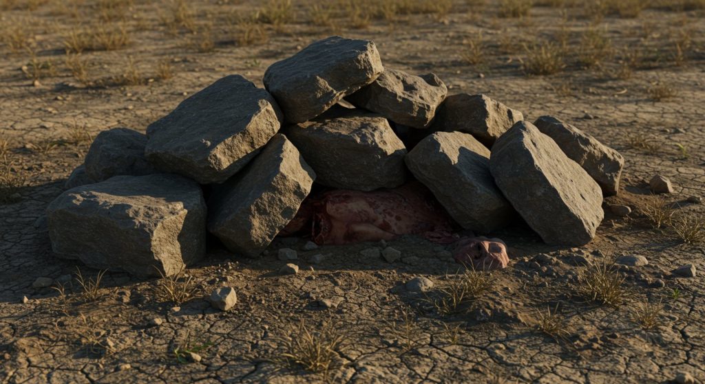 Uttar Pradesh: Sumit left home on a call, leaving his food; his mutilated body was found crushed under stones.
