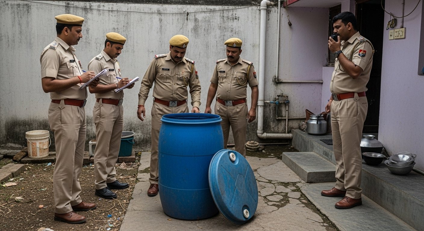 Horrific incident in Shahjahanpur: Wife along with lover murdered husband, hid body in blue drum; Police solved the case