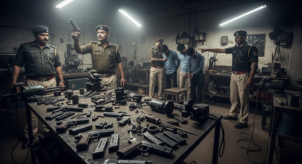Illegal Pistol Factory Busted in Meerut: One Pistol Produced in Four Hours; Two Arrested; Supplied Across Three States