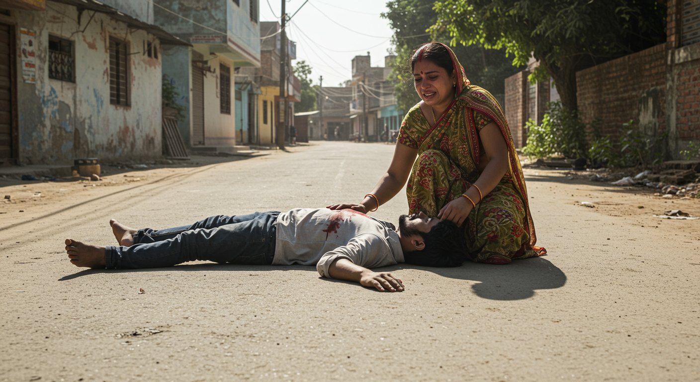 Bloody Play in Meerut: Youth Shot Dead in Broad Daylight; Wife Alleges 'Brother Killed Him For Property'