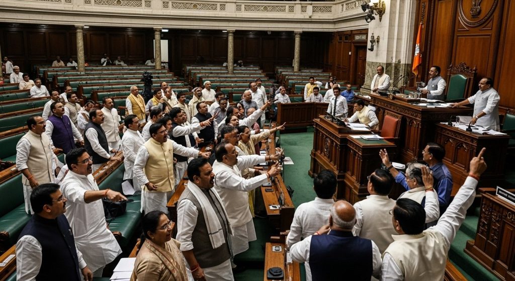 UP Assembly Heats Up Over Fatehpur Incident: Session Continues Amidst Opposition Uproar, Proceedings to Resume Tomorrow at 11 AM