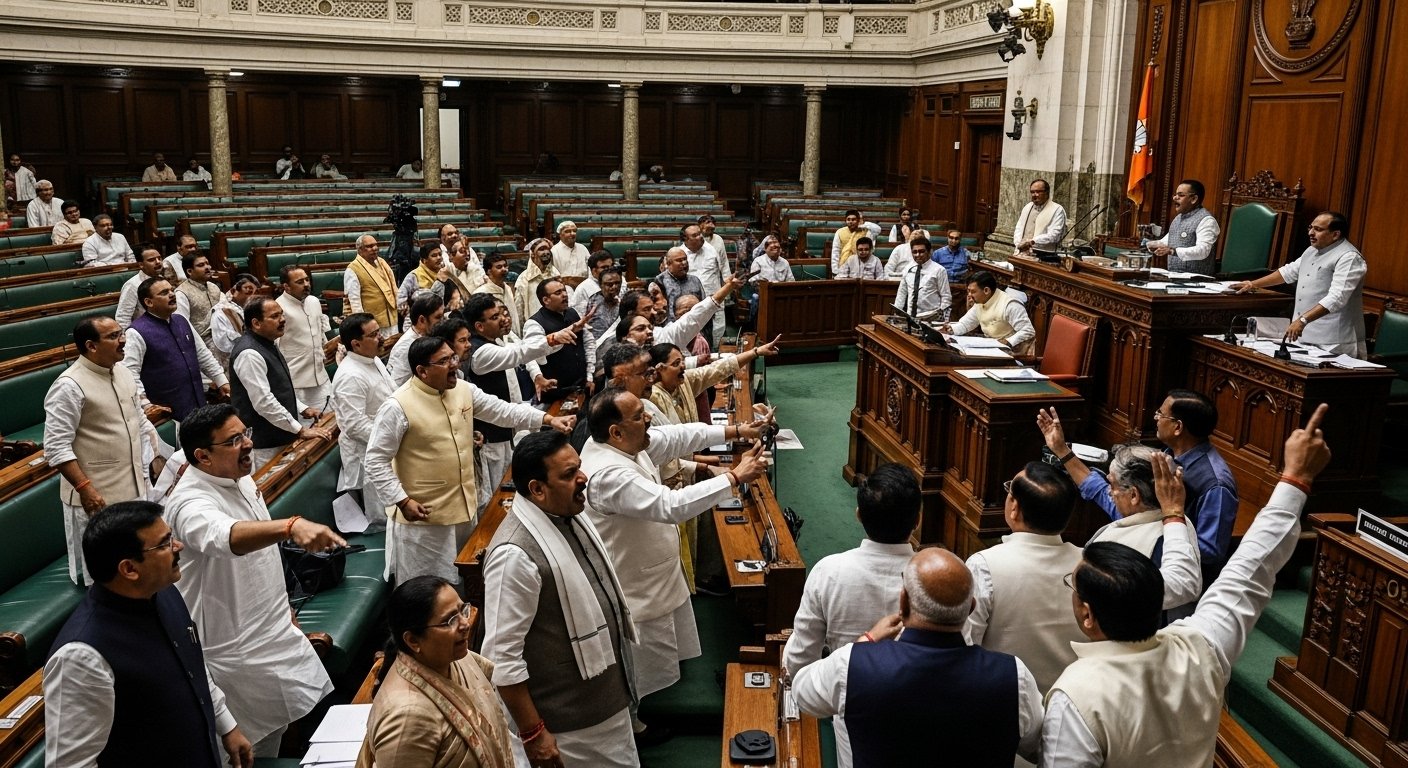 UP Assembly Heats Up Over Fatehpur Incident: Session Continues Amidst Opposition Uproar, Proceedings to Resume Tomorrow at 11 AM