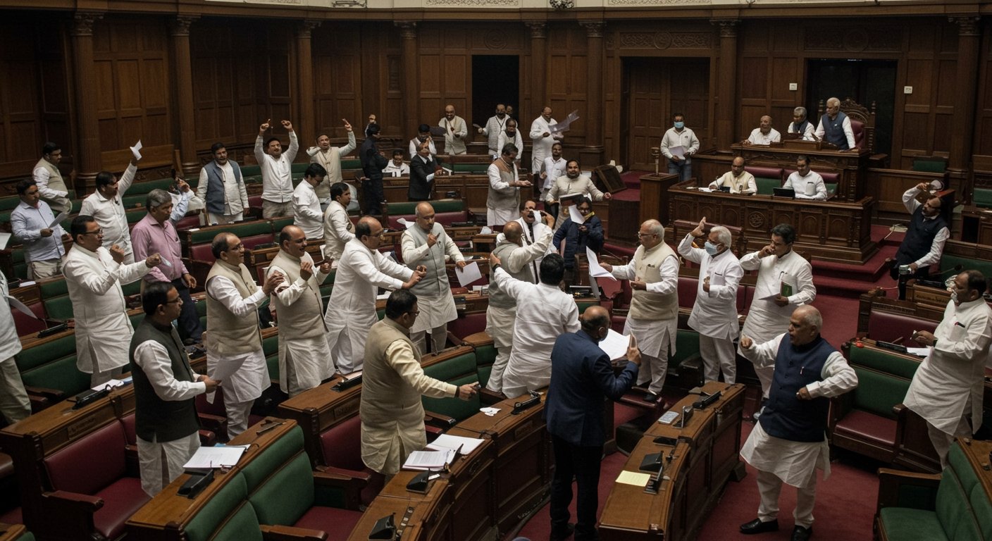 UP Assembly Monsoon Session: House Adjourned for 15 Minutes on First Day Amidst Opposition Uproar