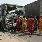 Moradabad: Bus Carrying Sisters for Rakshabandhan Rams Into Container on Delhi-Lucknow Highway; 12 Injured in Horrific Accident