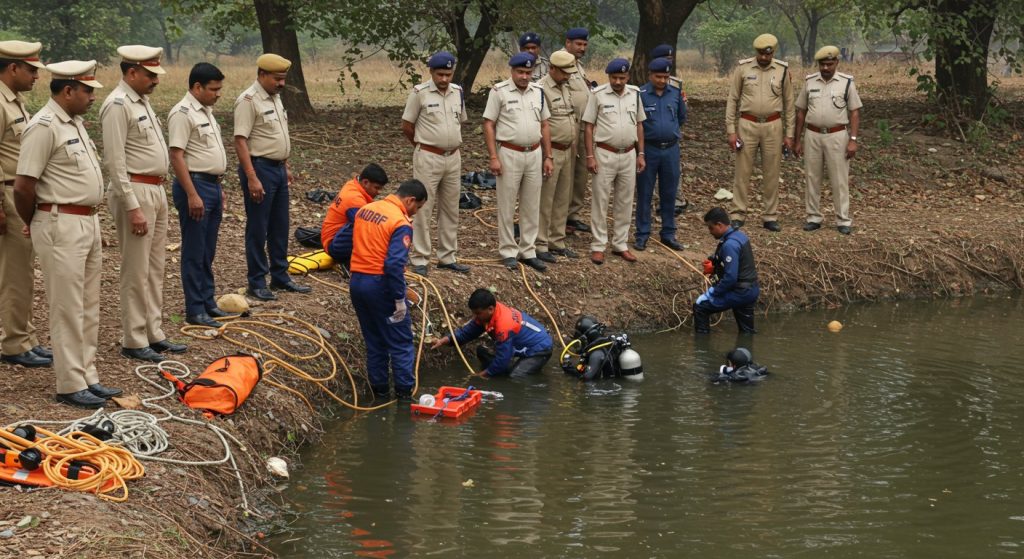 Moradabad: Policeman Falls Into Deep Well During Patrol; NDRF and Divers Join Search