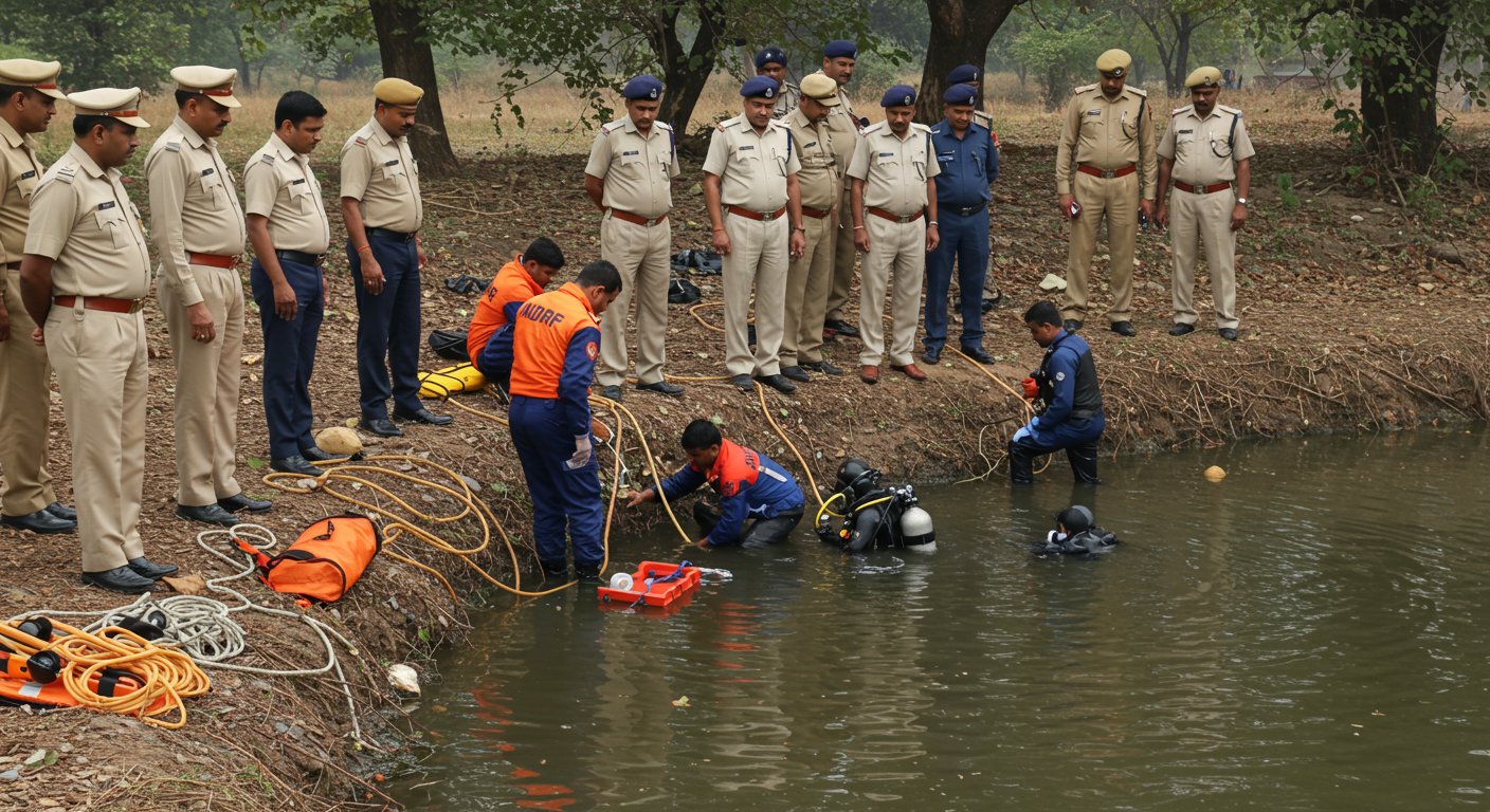Moradabad: Policeman Falls Into Deep Well During Patrol; NDRF and Divers Join Search
