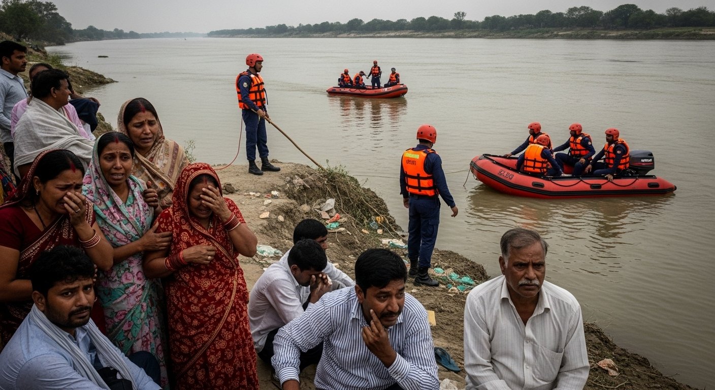 Moradabad: Teenager Drowns While Bathing in Gagan River, Family Devastated, Rescue Operation Underway
