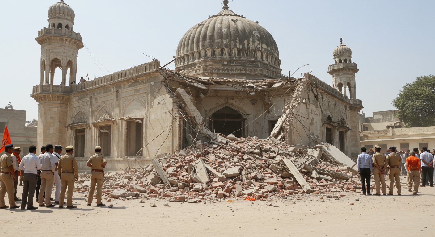 Unauthorised Mosque Demolished in Moradabad, Case Filed Against 29 People: Know the Full Story