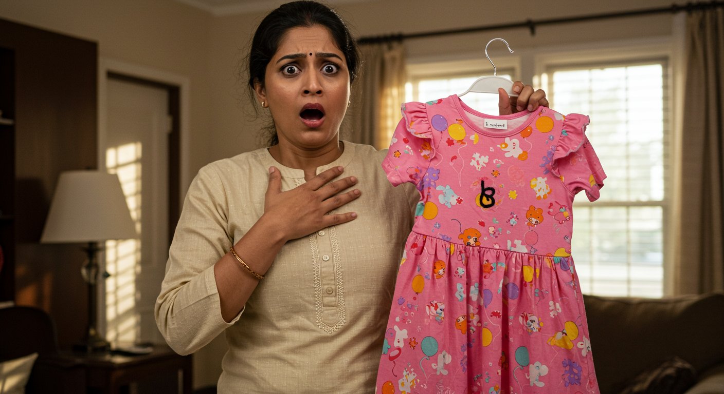 Something shocking appeared on the little girl's new dress, leaving her mother stunned!