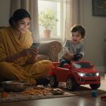 Mother engrossed in phone, child wreaked havoc with a toy car; video will blow your mind.