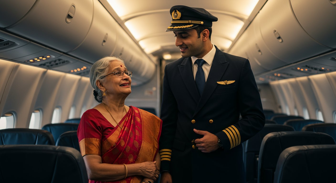 Pilot Son Gives Mother A Special Honor On His Own Flight, Bringing Tears Of Joy To Her Eyes!