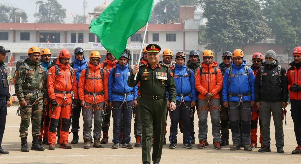 Team from Bareilly Sets Off to Conquer Mount Mukut: Lieutenant General Flags Off