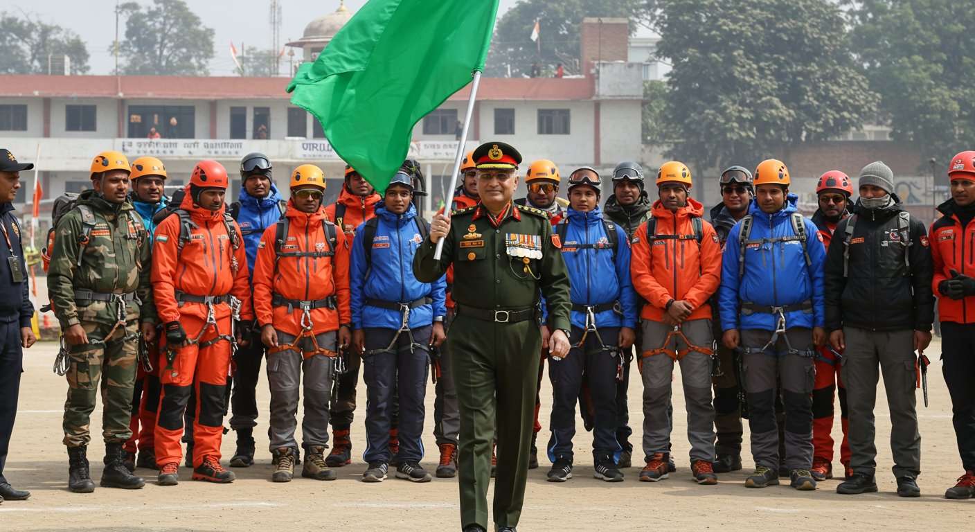Team from Bareilly Sets Off to Conquer Mount Mukut: Lieutenant General Flags Off