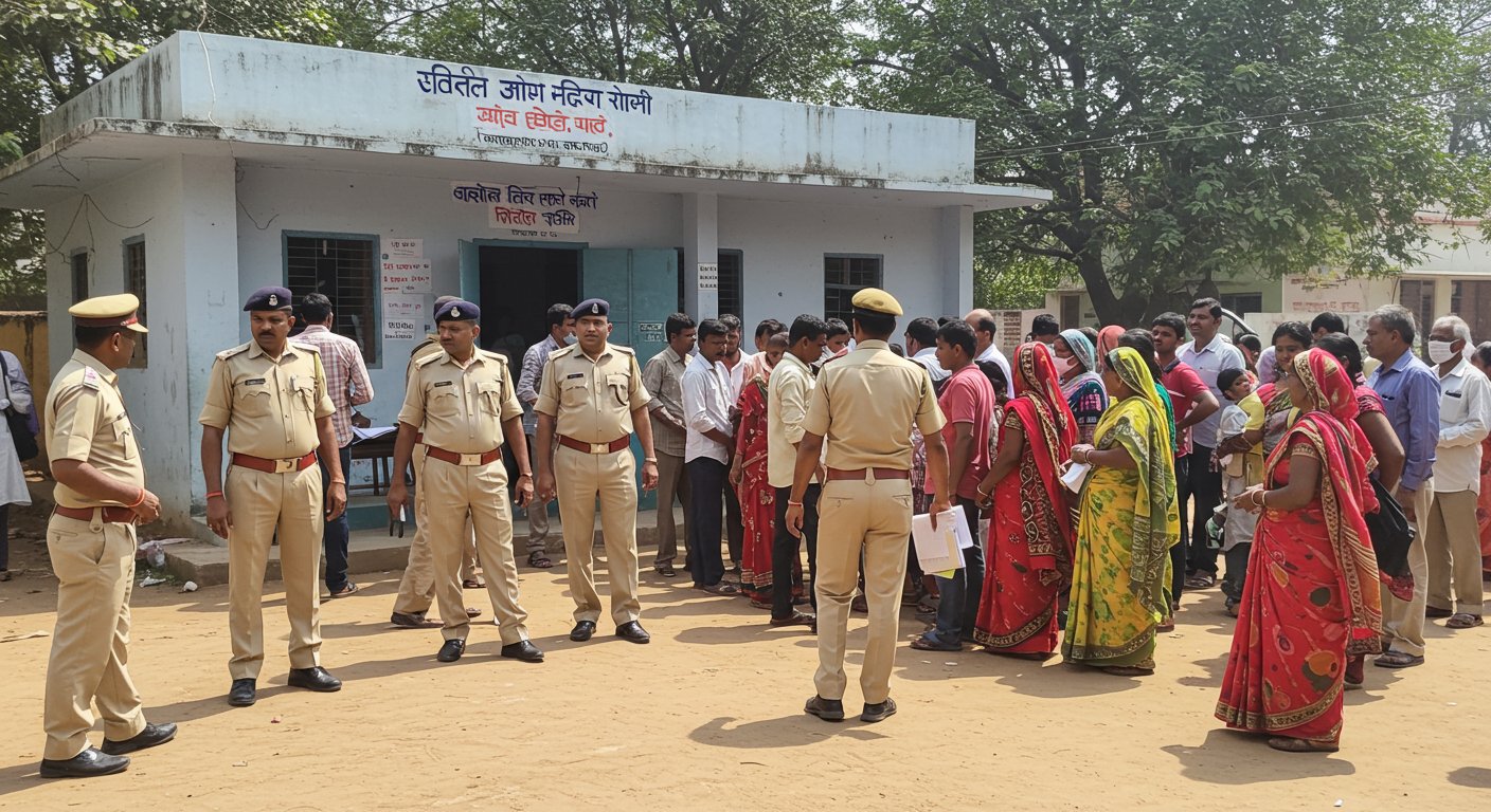 By-election for Municipal Chairman in Misrikh and Mehmoodabad: Voting Under Tight Security, Officials Continuously Inspecting