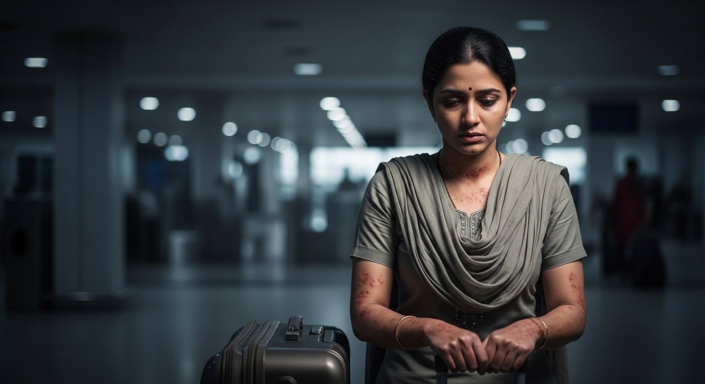 Mysterious Rashes on Woman's Body: A Cause That Forced Her to Flee the Country!