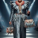 Bizarre Fashion: Man Made Dress, Purse, and Necklace From Fish, People Stunned!