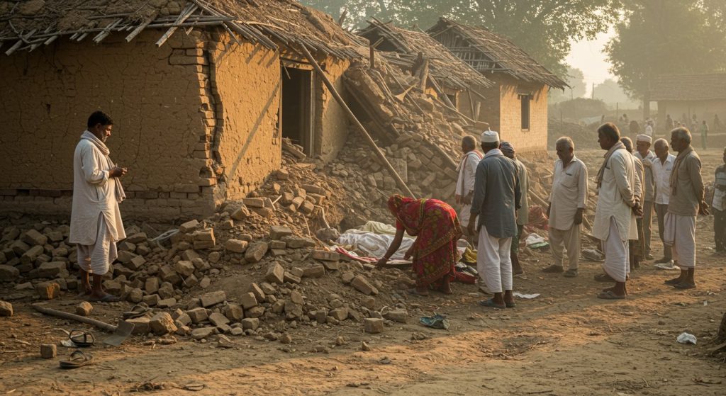 UP: Elderly Couple Tragically Die in Mud House Wall Collapse, Bodies Recovered After 90 Minutes