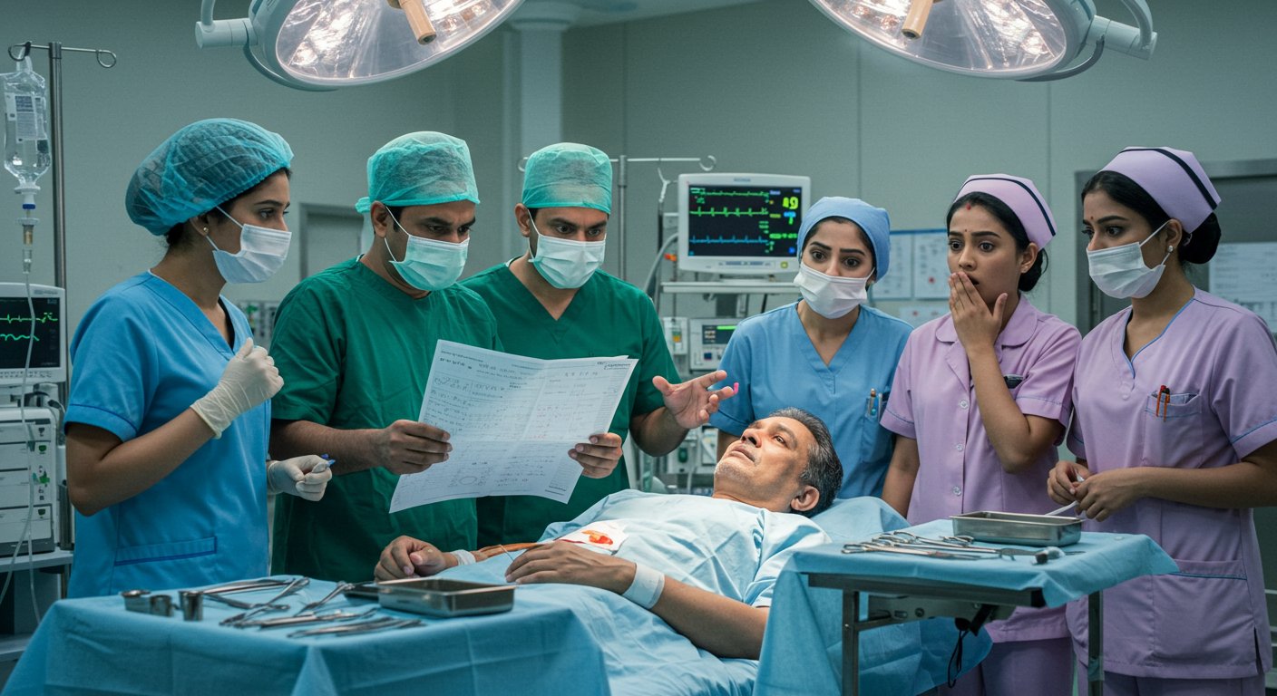 Orai: Gross Negligence! Patient About to Be Discharged Placed on Operating Table; 2 Doctors, 3 Nurses Suspended; Principal Takes Strict Action.