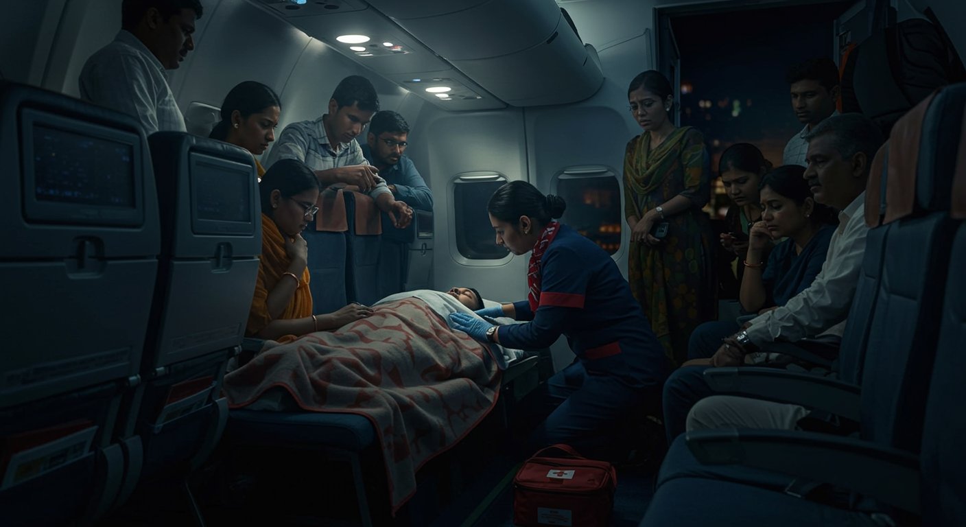 Tragic death of passenger on Lucknow-Delhi flight after health worsens; Questions raised over 50-minute delay
