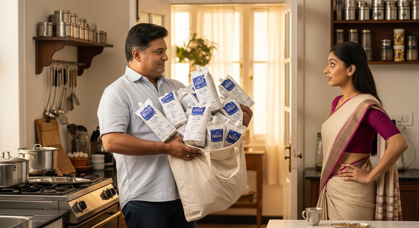 Revelation: Wife Ordered 1 Packet of Milk, Husband Brought 6 – What Happened Next?