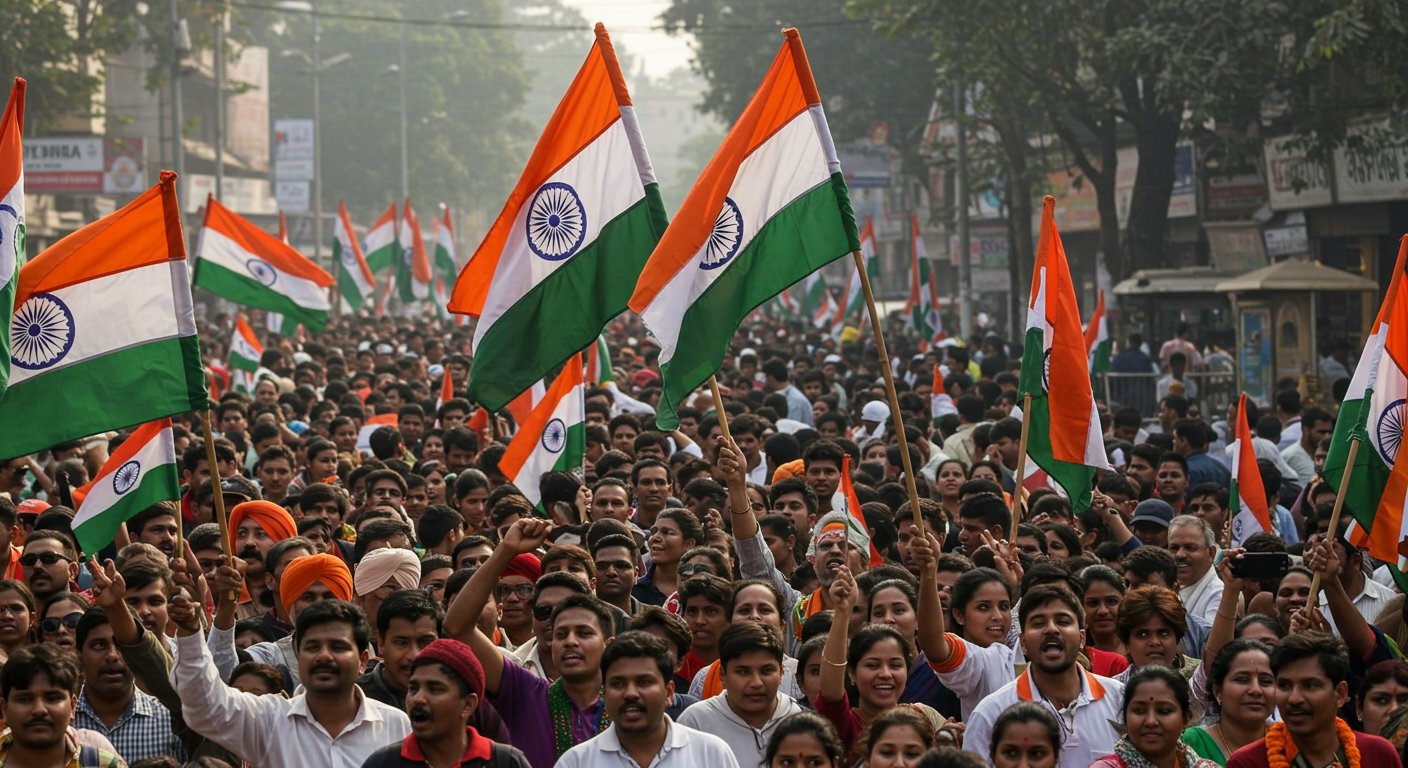 Moradabad witnesses a surge of patriotism: 'Maa Tujhe Pranam' slogans echoed with the tricolor.