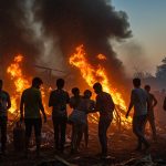 Spirit of humanity blazes in UP! 14 people suffer burns, many critical, while saving a youth; cylinder leak causes havoc.