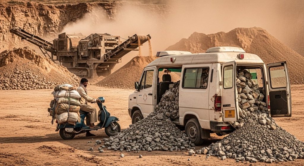 Corruption Exposed in UP: Minerals Transported by Ambulance and Scooter, Stone Crushers Operating Without License – CAG Report