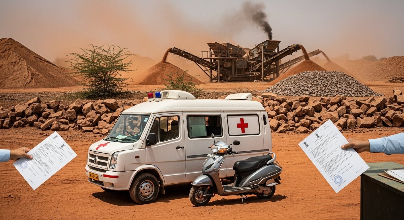 Mega Scam in Uttar Pradesh: Mining Permits Issued Even to Ambulances and Scooters, CAG Exposed It!