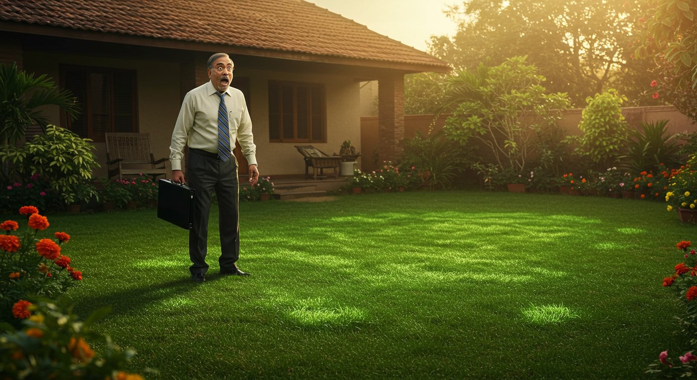 Man Stunned By 'Mysterious Grass' In Garden Immediately After Returning Home From Office!