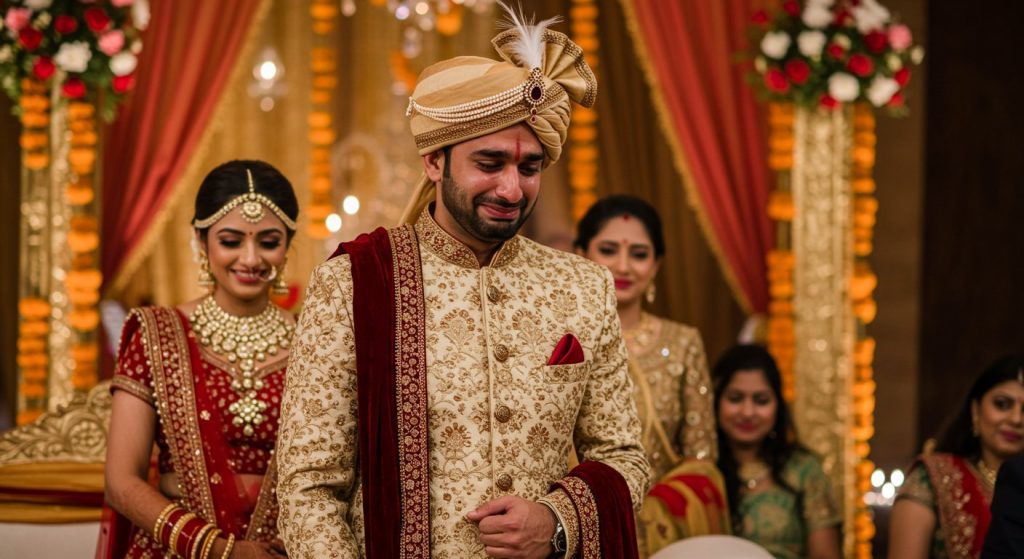 Husband Acting 'Lucky' Before New Bride, But His Heartache Spilled Out As Camera Moved Away: Viral Video
