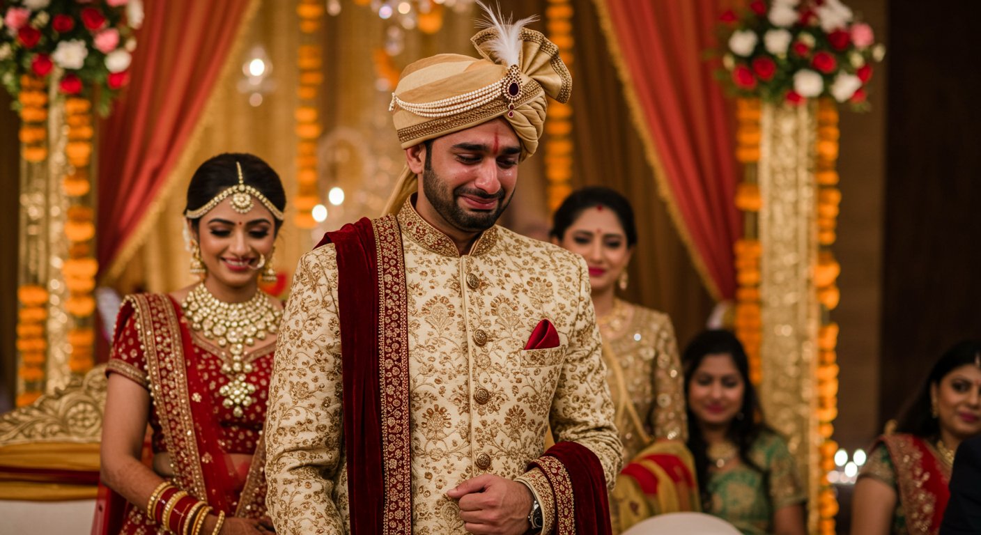 Husband Acting 'Lucky' Before New Bride, But His Heartache Spilled Out As Camera Moved Away: Viral Video