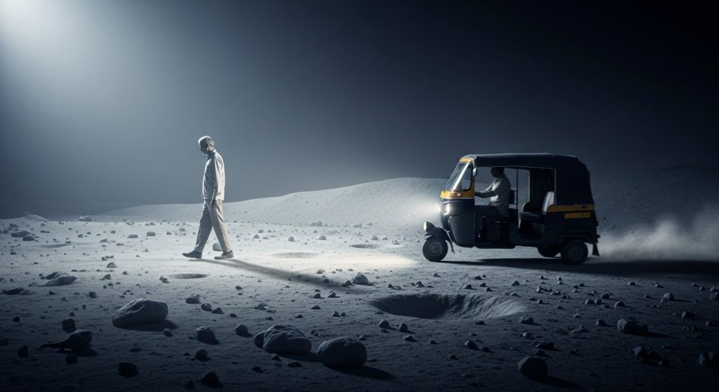 Gliding like the moon, an auto passed close by again: What is the truth behind this viral video?