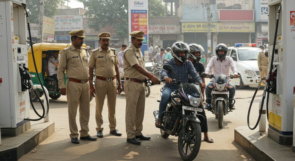 Major Decision in UP: No Petrol at Pumps Without Helmet from September 1; DMs to Conduct Special Monitoring