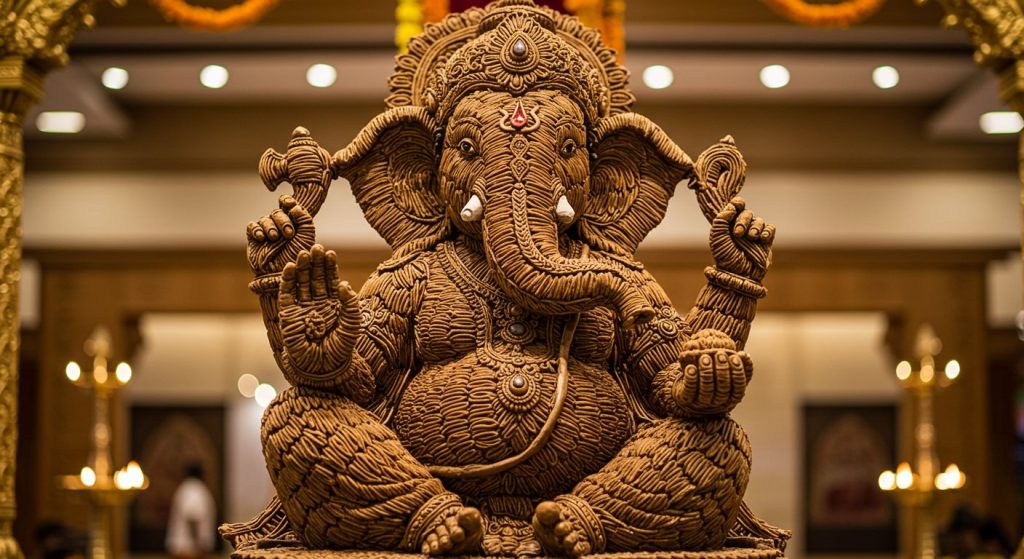 PHOTOS: Betel Nut Ganpati Steals the Show! Rewa's Unique Artistry Wins Hearts