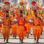 Deluge of Devotion in Pitalnagar: Shiva Devotees Dance with Anklets on Feet, Carrying Kanwars on Shoulders, 'Bol Bam' Chants Echo