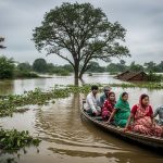 Horrific Scene of Moradabad Flood: Dariyapur Submerged, Three Pregnant Women Safely Rescued, Leopard Climbs Tree in Forest