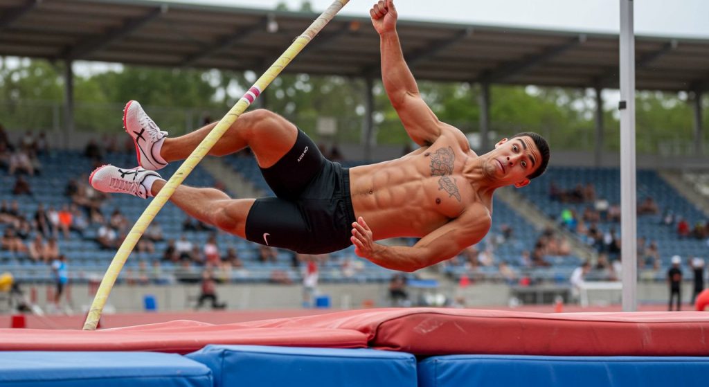 The player was on the verge of victory, then the pole vault pole pulled such a stunt that you won't be able to stop laughing!