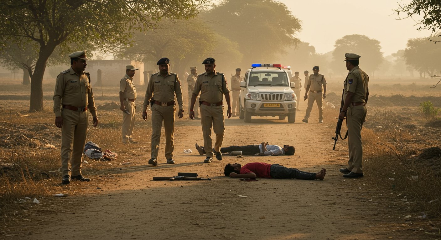Major Action by UP Police: Two shooters, killers of journalist Raghavendra Bajpai, killed in Pisawan encounter