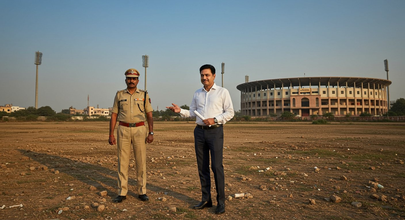 UP: The Station House Officer under whose patronage Changur flourished, bought 15,000 square feet of land near Ekana Stadium, causing an uproar!