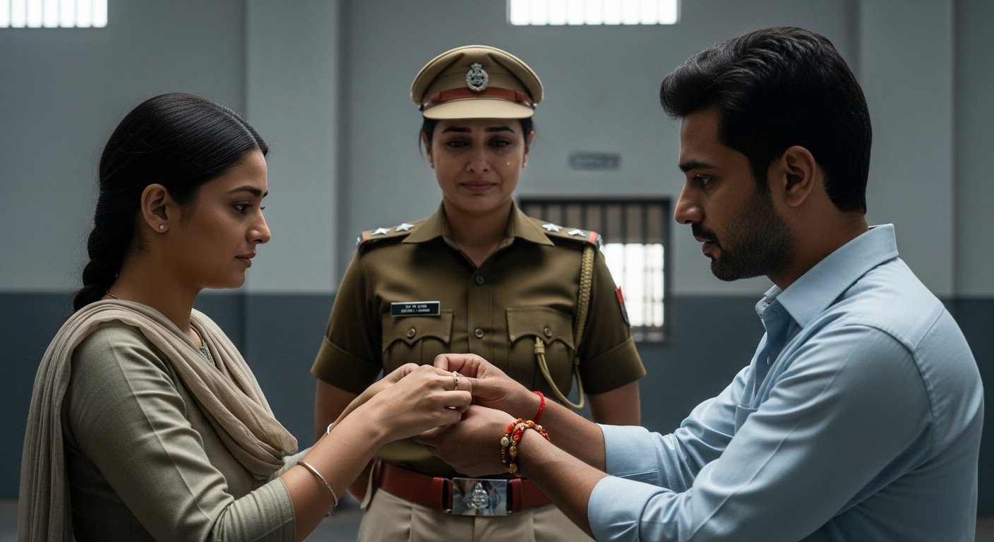 Unbreakable Sibling Love Seen in Jail; Lady Police Officer Moved on Raksha Bandhan!