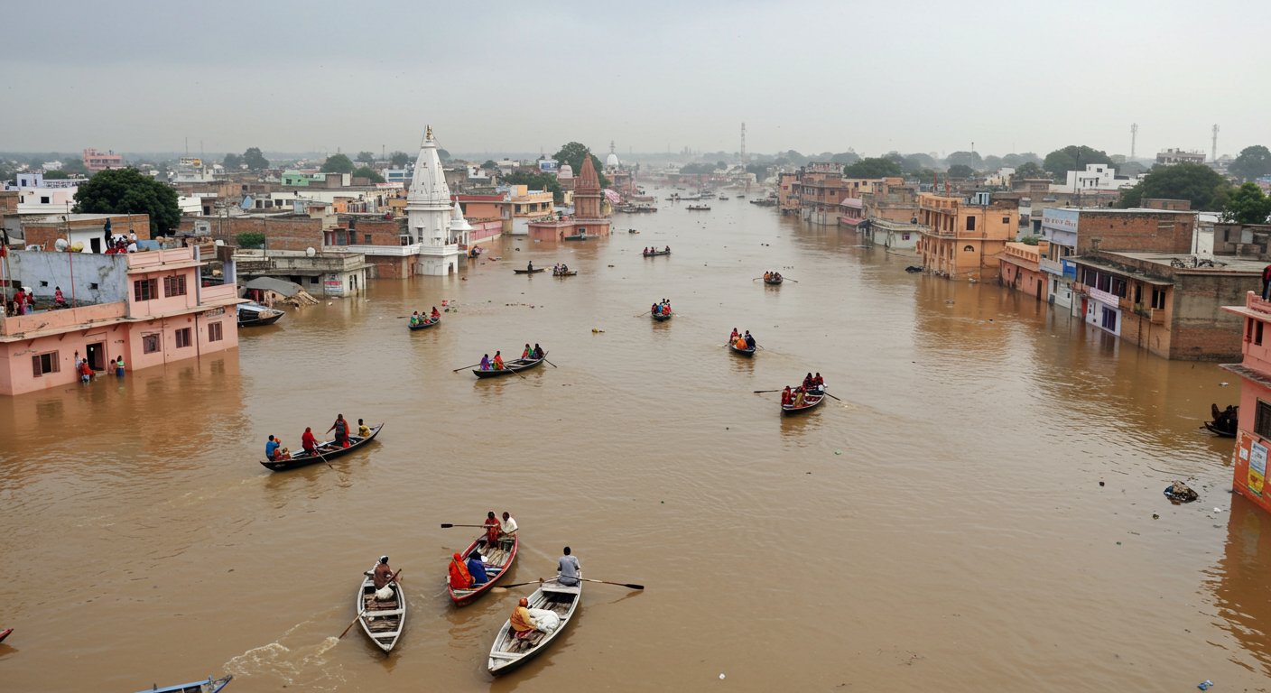 Flood havoc in Prayagraj: Ganga-Yamuna above danger mark, thousands of houses submerged