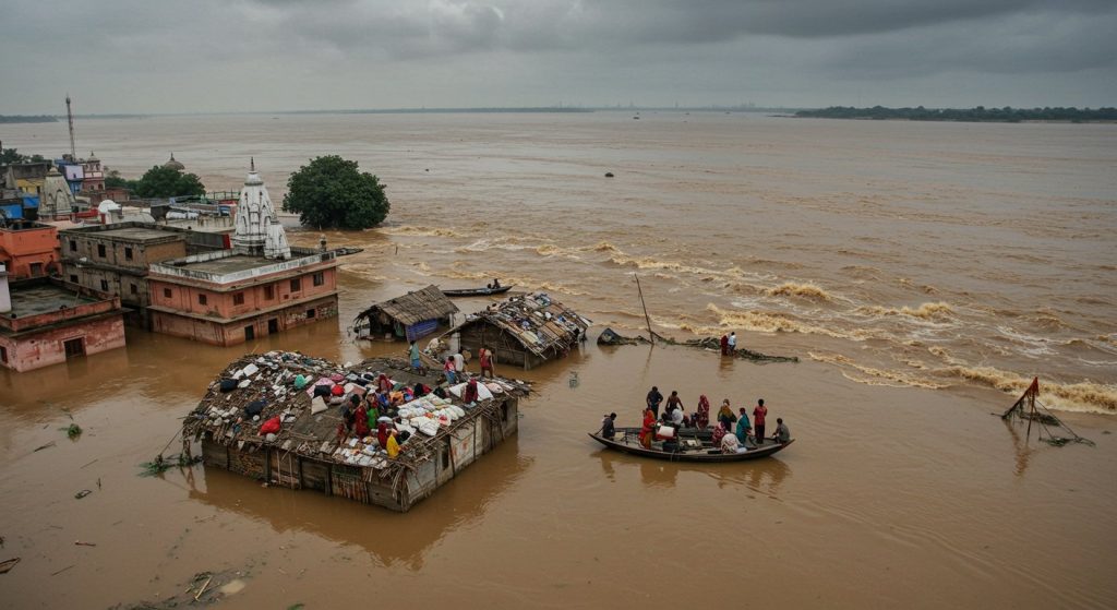 Prayagraj Flood: Ganga-Yamuna's Devastating Form in Sangam City, Thousands of Families Rendered Homeless, Pictures Will Terrify You