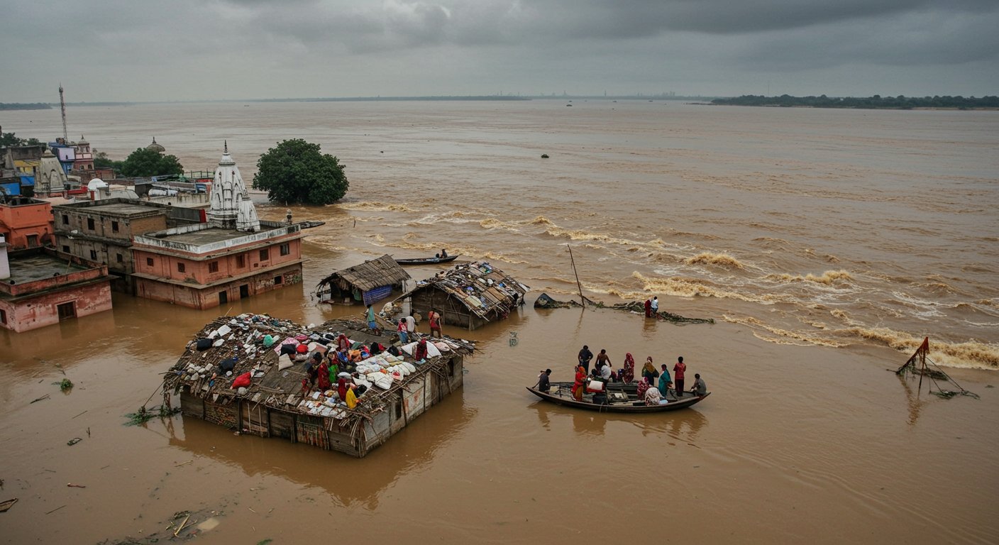 Prayagraj Flood: Ganga-Yamuna's Devastating Form in Sangam City, Thousands of Families Rendered Homeless, Pictures Will Terrify You